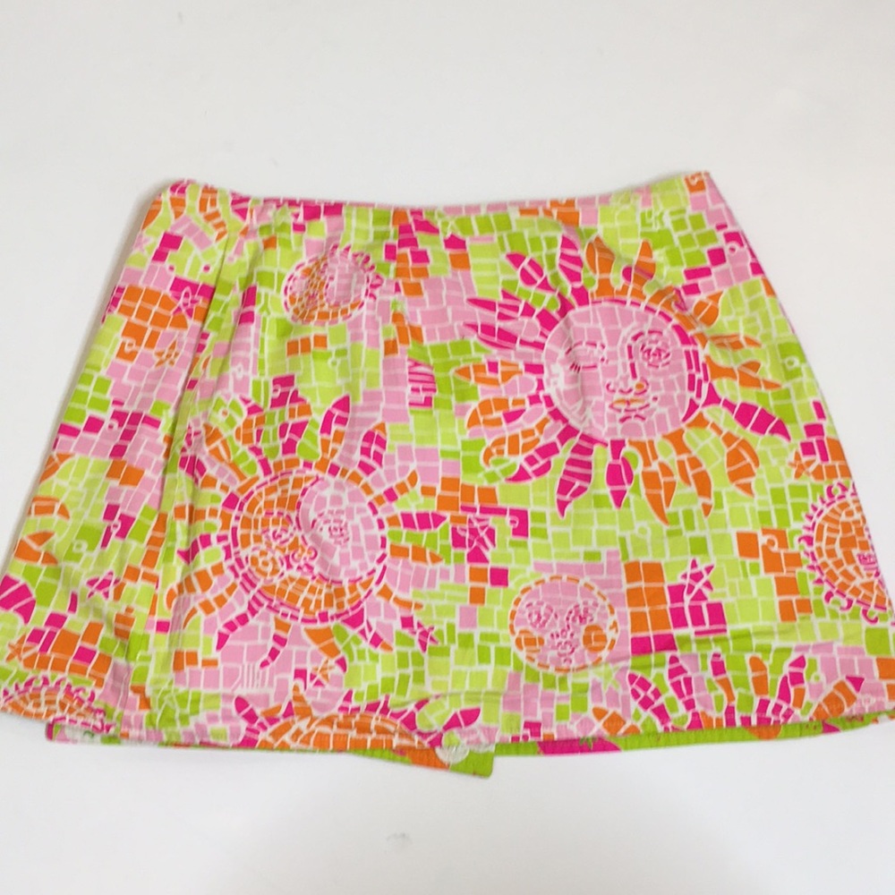 Lilly Pulitzer reversible wrap skirt size 2